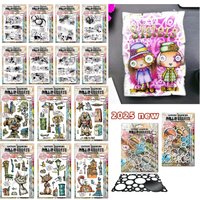 Books and Birds for 2025 metal cut dice and clear stamps scrapbooking to make paper engraving frames card craft set New