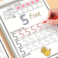 Mathematics Writing and Counting Practice Workbook for Young Children, Including Structured Practice Pages for Number Vocabulary, Ten-Frame Counting, Guided Tracing, and Quantity Recognition