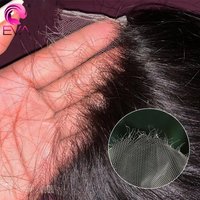 Eva Hair 5x5 6x6 7x7 HD Lace Closure Straight Pre Plucked Swiss 13x4 13x6 Full HD Lace Frontal Closure Only 100% Remy Human Hair