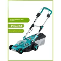 40V Lithium Battery Electric Lawn Mower Household Small Lawn Mower Rechargeable Hand Push Lawn Mower