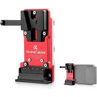Alvin's Cables NP-F Dummy Battery to V-Lock V-Mount Battery Plate for Sony NP-F970 F770 F550 for Atomos Shinobi Shogun Ninja V