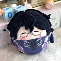 Genshin Impact Pantalone 10cm Anime Cosplay Pendant Cute Printed Round Body Dango Cotton Plush Figure Model Plushie Gift