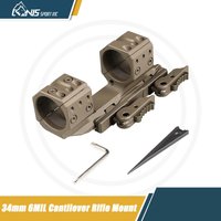 CANIS SPORT INC Tactical 34mm Scope Mount - 1.5" Center Height, 6MIL Tilt & Quick Detach for Long-Range Optics