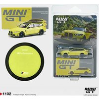 MiniGT 1102 1:64 BMW M3 Touring G81 LHD Sao Paulo Yellow Diecast Wagon Diecast Car Model in Stock