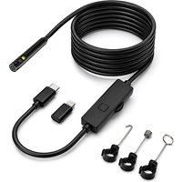 1080P Dual Lens Endoscope Camera for iPhone iOS Android 8mm Borescope Type-C Waterproof Automotive Pipe Inspection Tool