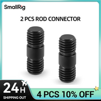 SmallRig Rod Connector with M12*1.75H7 Thread for Smallrig 15mm Aluminum Alloy Rods (Pack of 2) - 900