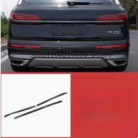 Beautify Fit for AUDI Q7 SQ7 2020-2021 2022 2023 Steel Black Rear Trunk Box Tail Gate Deocr Cover Trim Car Exterior Accessories