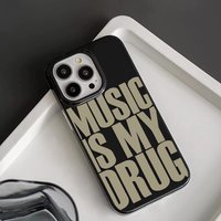 MUSIC IS MY DRUG Case For IPhone 16 Cases IPhone 15 Pro Max Case For IPhone 14 13 12 11 XS X XR 7 8 Plus Cover Case Funda