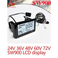 AliExpress NONE SW900 LCD display, 24V, 36V, 48V, 52V, 60V, 72V, 5PIN+2PIN SM connector for UART No.2 communication protocol E-bike scotter