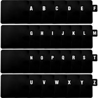 Alphabet Tabs Record Dividers Alphabetical Vinyl Record Dividers Waterproof Plastic Vinyl Separators for Record Stores Library