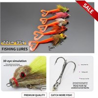 22cm 35g Deep-sea Mouse Simulation Lure Bionic Material Deer Hair Texture Bionic Deer Hair Lure Artificial Bait
