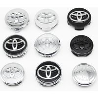 4pcs 57mm+62mm Car Tyre Wheel Center Hub Cap Badge For Toyota C-hr Prado Rav4 Yaris Hilux Prius Avensis Corolla Camry crown