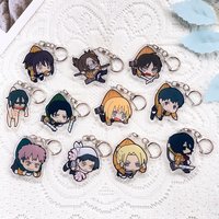 1/11Pcs Anime Attack on Titan Keychain Acrylic Keyrings Bag Charms Cute Backpack Pendant Funny Prop Decoration Friends Gifts