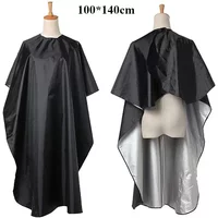 Professional Hairstylist Salon Hairdressing Wrap Black Cloak Use Waterproof Anti Fragmentation Hair Protection Cover Cape Apron