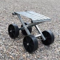 Portable Wheeled Agriculture Stool Folding Seat for Crop Picking Greenhouse Gardening Ergonomic Mobile Work Light Stool Tool