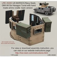 1/35 Resin unpainted model Kit, military theme, GMV-M armored Hexagon turret (without shield) Unassembled and unpainted GK,1304T