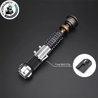 TXQSABER Replica OBW EP4 Kenobi Skywalker Collection Saber Bluetooth Metal Brass Hilt Jedi Master Cosplay Toys-No Blade