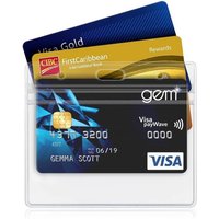 1/5/10pcs Transparent Card Holder Bank Credit ID Card Holder Cover Bus Business Case Card Container Holder