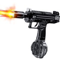 Electric Water Gun Toys With light Sprays Flame Effect,Large Capacity, Super Strong Distance, Water Battle for Kids and Adults