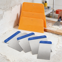 7Pcs Reusable Plastic Body Filler Scraper Putty Knife Blade Tools for Filler Glaze Seams Wallpaper/Sticker/Drywall Finishing