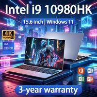 15.6 inch Laptop windows 11 Intel Core i9 10980HK 16GB RAM 1TB SSD Ultra thin Computer Fingerprint Gaming Notebook PC Business