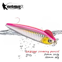 Hunthouse Sinking Pencil Fishing Lure 90mm/14.8g 130mm/26g Hard Artificial Baits Stickbait Fishing For Seabass Tackle Perch