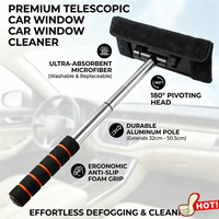 Newly Upgrade Car Front Windshield Defogging Brush Telescopic Long handle Car Household Glass Clean Brushes Dust Remover Tool