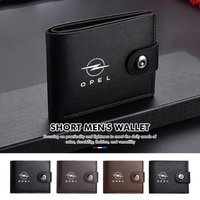 Retro Casual Men Wallets Small Card Holder Clutch Storage Accessories For Opel Insignia Corsa Zafira Mokka Grandland Antara