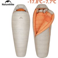 Sac de couchage Naturehike Snowbird Pro 2025 en duvet d'oie, pour le camping, l'hiver, chaud, coupe-vent, pour la randonnée, -17.8~7.7 ℃