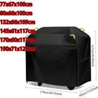 Outdoor Gas BBQ Grill Cover, Waterproof UV Proof Barbecue Grill Cover with 4 Hand-Held Adjustable Hem Drawstrings
