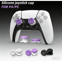 2pcs Silicone Thumb Grip for Ps5/ ps4 For P5 Joystick Booster Caps Game Controller Accessories Rocker cap pair Supports Ps4/P5