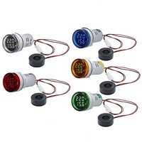 1pcs 22mm AD16-22DVA Round LED Dual Display Volt Ampermeter Voltmeter 60-500V Ammeter Digital Voltage Current Ampere Pilot Lamp