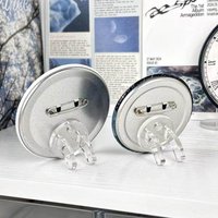 2/4/10PCS Magnetic Badge Display Stand Invisible Acrylic Base Holder Desktop Collection Storage Ornament for Pins
