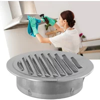 70-300mm Round Stainless Steel Vent Grille Exterior Wall Duct Ventilation Tool External Wall Windproof Cover Exhaust Fan