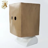 Simulation Cube Latex Full Head Covering Nightmare Game Cosplay Mono Face Shield Masquerade Festival Party Funny Adult Mask