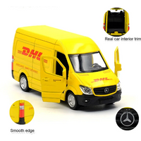 1:36 RMZ CITY Sprinter (DHL) Alloy Diecast Car Model Toy With Pull Back For Children Gifts Toy Collection Gift for Birhday