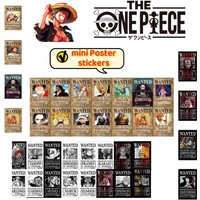 One Piece Monkey D. Luffy Sanji Personality Creative Mini Poster Stickers Student Water Cup Computer DIY Decorative Stickers