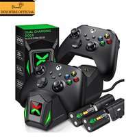 Controller Charger For Xbox Seires X/Xbox Seires S with 2Pcs Battery Fast Charging Dock Station For Xbox One/Xbox One X/S/ELite