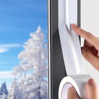 20m Window Sealing Isolation Tape Clear Plastic Weatherproof Seal Tape Window Draft Stopper Gap Filler Sink Bath Seal Strip