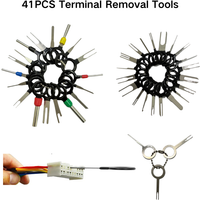 41PCS Automotive Terminal Removal Tool Set Car Wire Connector Pin Extractor Puller Release Kit with Case for Electrical Repair