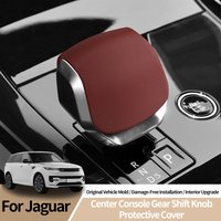 For Jaguar XFL,Jaguar F-PACE Original Leather Gear Shift Knob Cover Anti Scratch Car Interior Tuning Accessories, Customizable