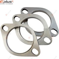 Eplus Car Motorcycle Exhaust pipe Muffler Flange Joint Universal 2 Holes 304 Stainless Steel 51MM 63MM 76MM