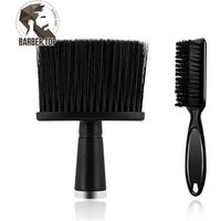 2PCS Barber Neck Brush Set Haircut Neck Duster Brushes Hairdresser Razor Clipper Cleaning Brush Salon Men Beard Styling Tools