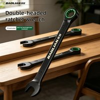 6-10mm Open-End Dual-Purpose Ratchet Spanner, Universal Combination Wrench for Bicycle Motorcycle Car Repair Tool