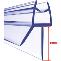 2pc 0.5m Bath Shower Strip Seal For Screens Doors Fit 4-6mm Glass Seals Gaps Sealing Strip Bathroom Transparent Accessory 4Type