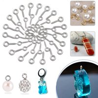 100pcs 4x8/5x10/5x12mm Mini Stainless Steel Eye Pins Silvery Screw-In Eyelets For Jewelry Making DIY Craft Supplies Accessories