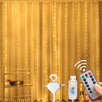 3M USB LED fée chaîne rideau lumières guirlande pour nouvel an vacances fête mariage anniversaire chambre noël maison feston décor