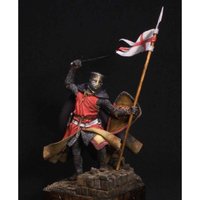 1/24(75MM) Resin Figure unpainted model Kit, Crusader Knight unassembled and unpainted GK
