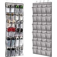 Over The Door Shoe Rack Organizer With 24 Large Mesh Pocket Shoe Storage Rack Door Hanger For Closet Hanging Shoe Storage Holder