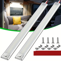 10W 120LEDs Car Interior Light Bar 12V 24V Dome Light With Switch For Cargo Trailers Trucks Camper Boats RVs Interior Lighting